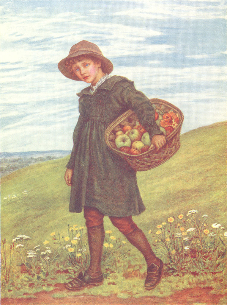 KATE GREENAWAY. To village 1905 old antique vintage print picture